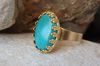 Adjustable Turquoise Ring