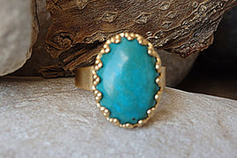 Adjustable Turquoise Ring