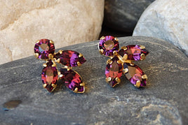 Amethyst Cluster Earrings