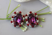 Amethyst Crystal Earrings