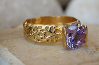 Amethyst Engagement Ring