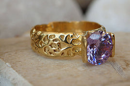 Amethyst Engagement Ring