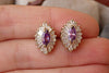 Amethyst Stud Earrings