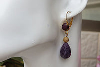 Amethyst Teardrop Earrings