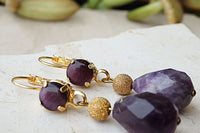 Amethyst Teardrop Earrings