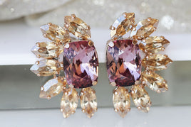 Antique Pink Earrings