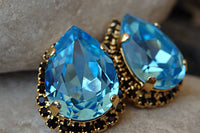 Aqua Blue Earrings