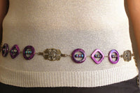 Beaded Purple Belt