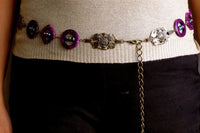Beaded Purple Belt