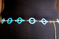 Beaded Turquoise Belt