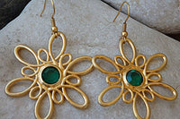 Big Flower Drop Earrings