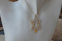 Big Star Of David Necklace