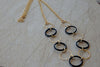 Black And Gold Long Necklace