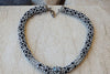 Black And Gray Crochet Necklace