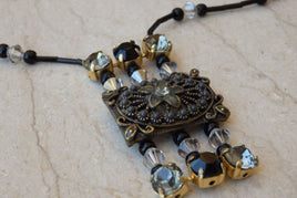 Black And Gray Rebeka Necklace