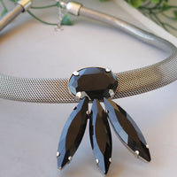 Black Bib Necklace