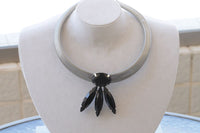 Black Bib Necklace