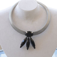 Black Bib Necklace