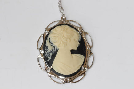 Black Cameo Necklace