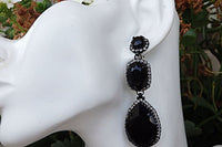 Black Chandelier Earrings. Black Rebeka Earrings