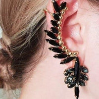 Black Climbing Earrings