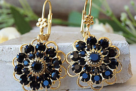 Black Cocktail Earrings