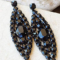 Black Cocktail Earrings