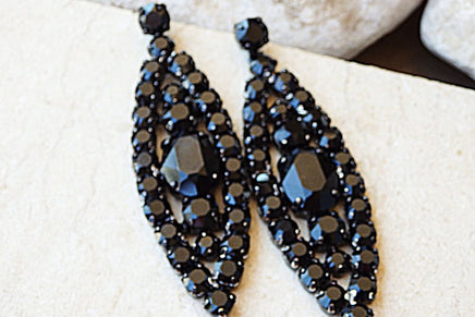 Black Cocktail Earrings