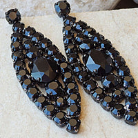 Black Cocktail Earrings