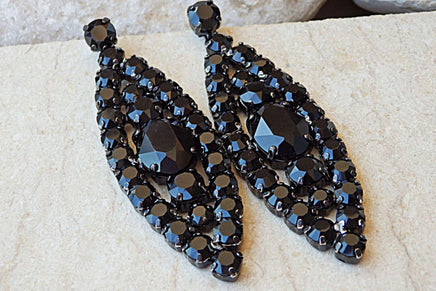 Black Cocktail Earrings