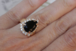 Black Cocktail Ring