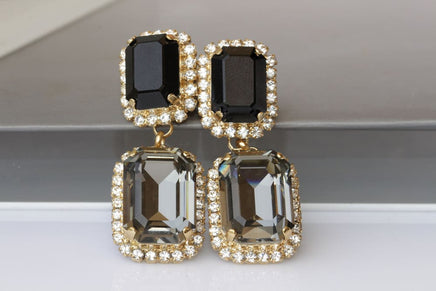 Black Diamond Earrings