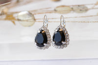 Black Drop Earrings