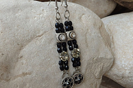 Black Drop Earrings