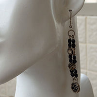 Black Drop Earrings