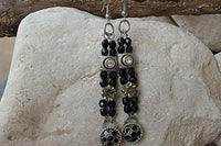 Black Drop Earrings