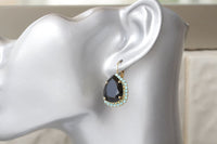 Black Drop Earrings