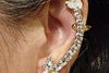 Black Ear Climber Earrings