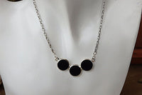 Black Enamel Pendant