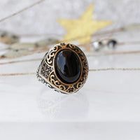 Black Gemstone Ring