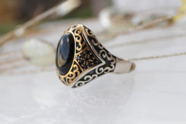 Black Gemstone Ring