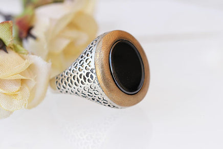 Black Gemstone Ring