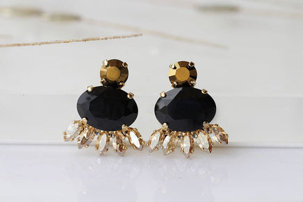 Black Gold Earrings