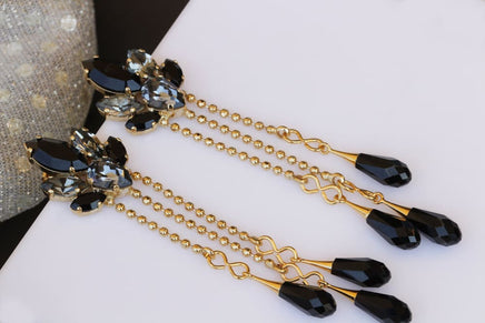 Black Gold Earrings