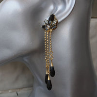 Black Gold Earrings