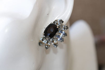 Black Gray Earrings