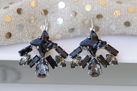 Black Halo Earrings