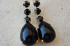 Black Onyx And Rebeka Earrings