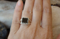 Black Square Onyx Ring