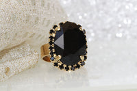 Black Stone Ring